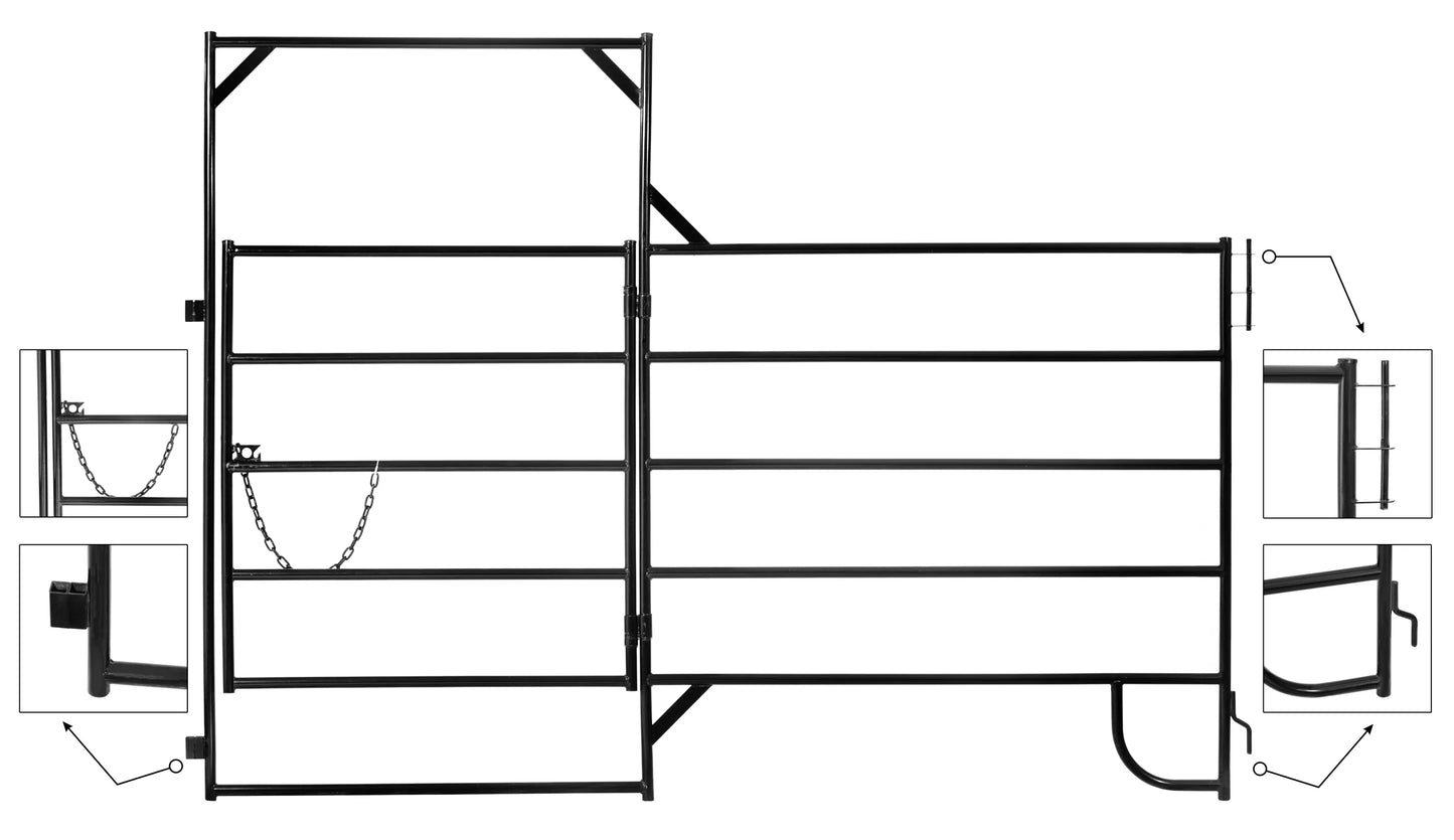 Light Duty Corral Panel with Gate Product No. 2005