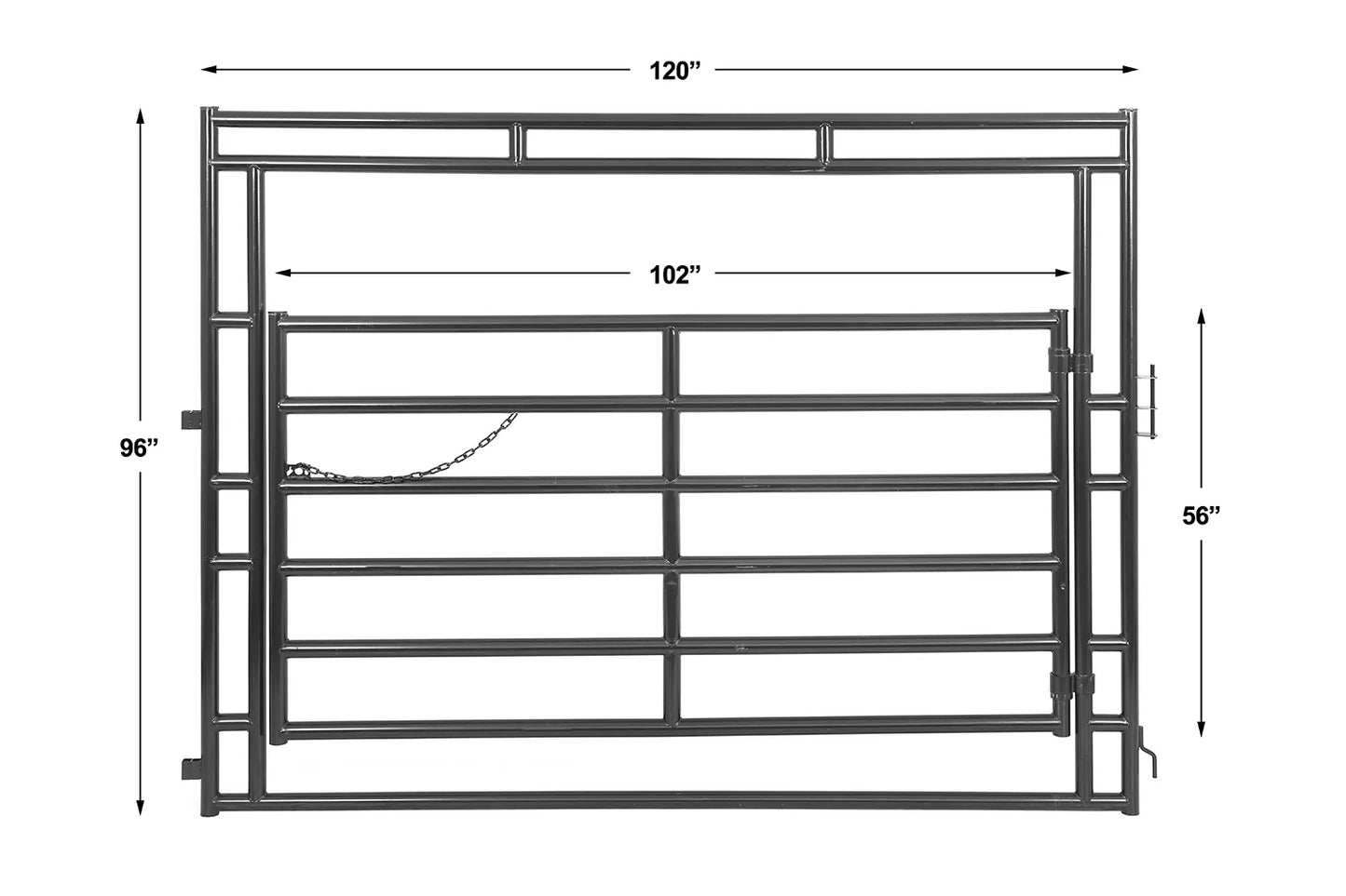 8' Heavy Duty Ride Through Gate No.2031
