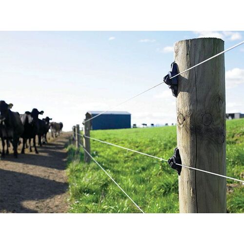 Wood Post Claw Insulator Black (Pack of 25)