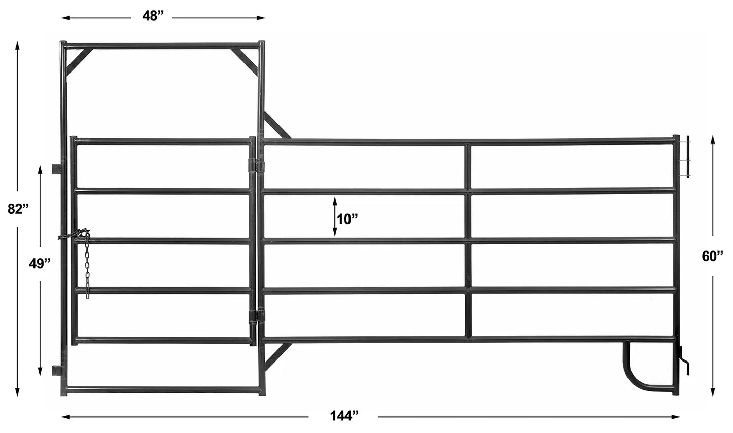 Medium Duty Corral Panels w/Gate