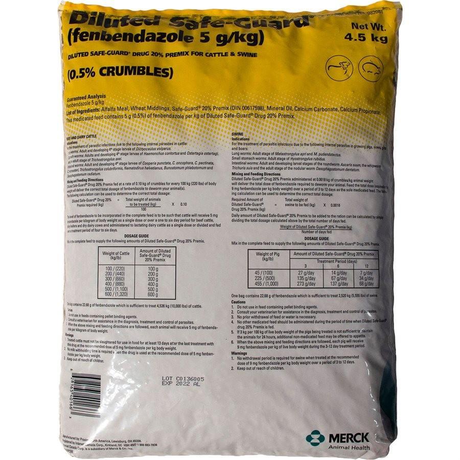 Safe-Guard Diluted Fenbendazole 0.5% Crumbles